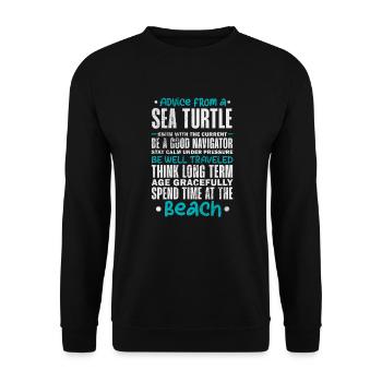 Tortue - Sweat-shirt Unisexe - noir - Devant - Alina (178cm) & Michal (187cm)