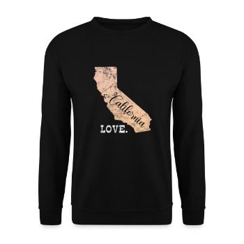California USA Holidays America Cadeau - Sweat-shirt Unisexe - noir - Devant - Alina (178cm) & Michal (187cm)