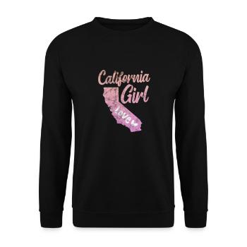California USA Holidays America Cadeau - Sweat-shirt Unisexe - noir - Devant - Alina (178cm) & Michal (187cm)