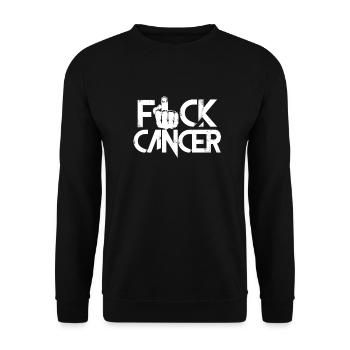 Krebs Krank Krankheit Kampf Geschenk - Unisex Pullover - Schwarz - Vorne - Alina (178cm) & Michal (187cm)