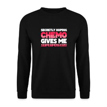 Krebs Krank Krankheit Kampf Geschenk - Unisex Pullover - Schwarz - Vorne - Alina (178cm) & Michal (187cm)