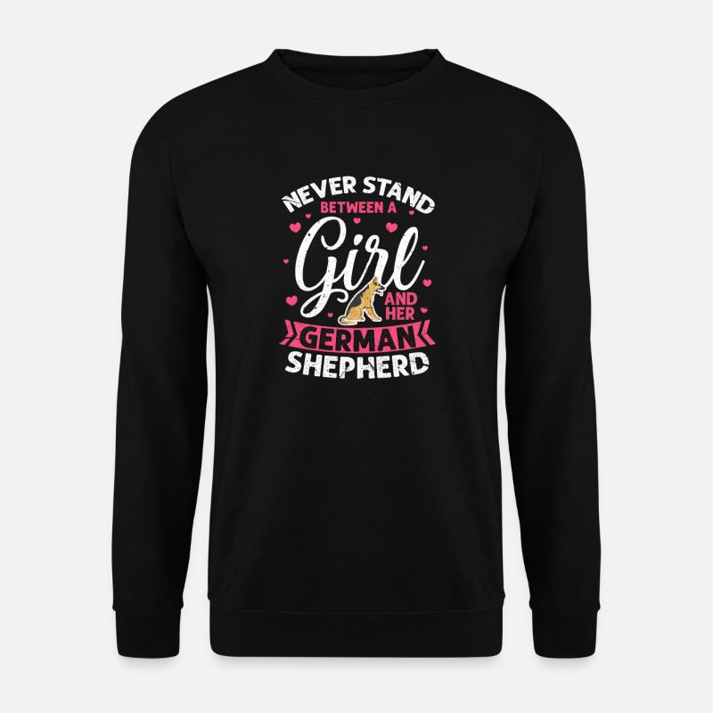 German Shepherd Girl - Unisex Sweatshirt - black