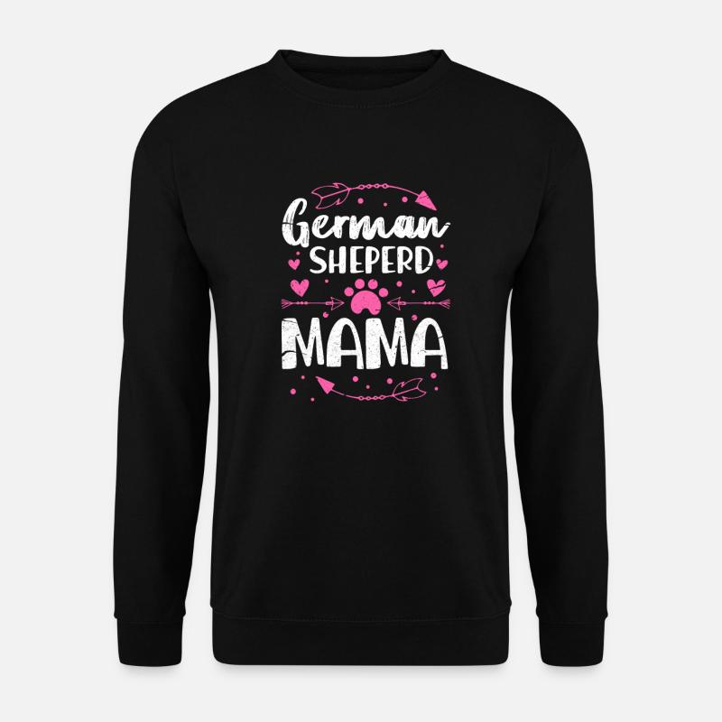Deutscher Schäferhund Mutter - Unisex Pullover - Schwarz