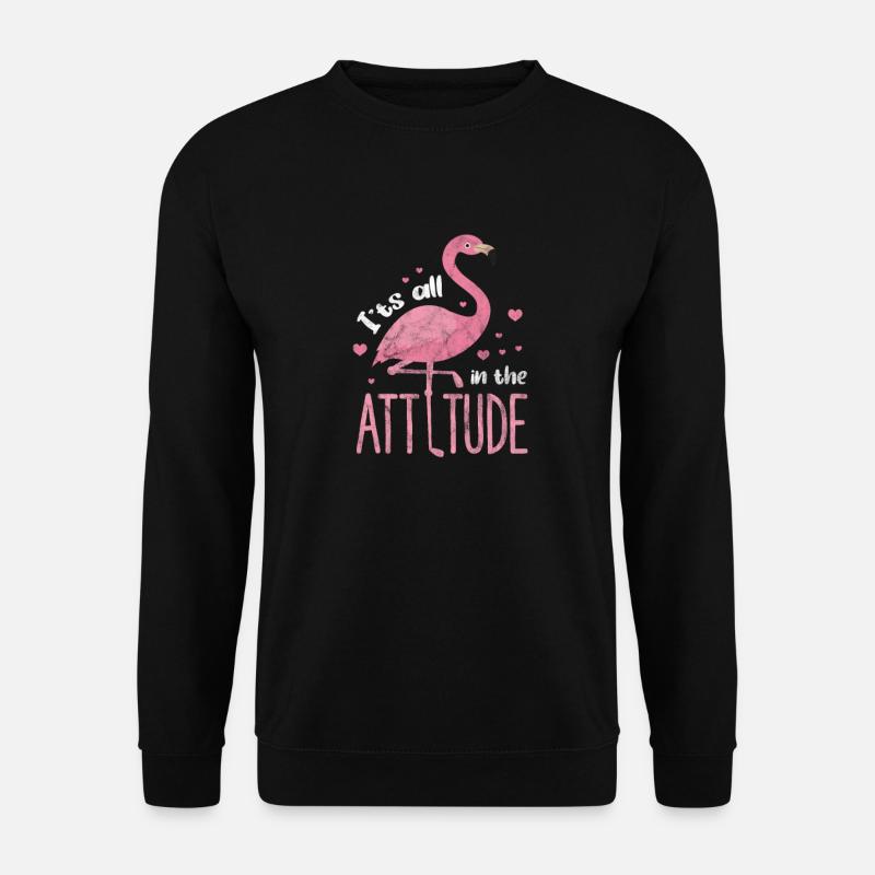 Flamingo - Unisex Sweatshirt - black