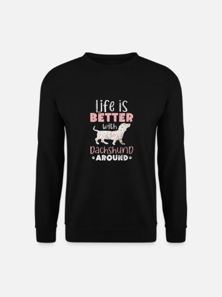 Dachshund - Unisex Sweatshirt - black
