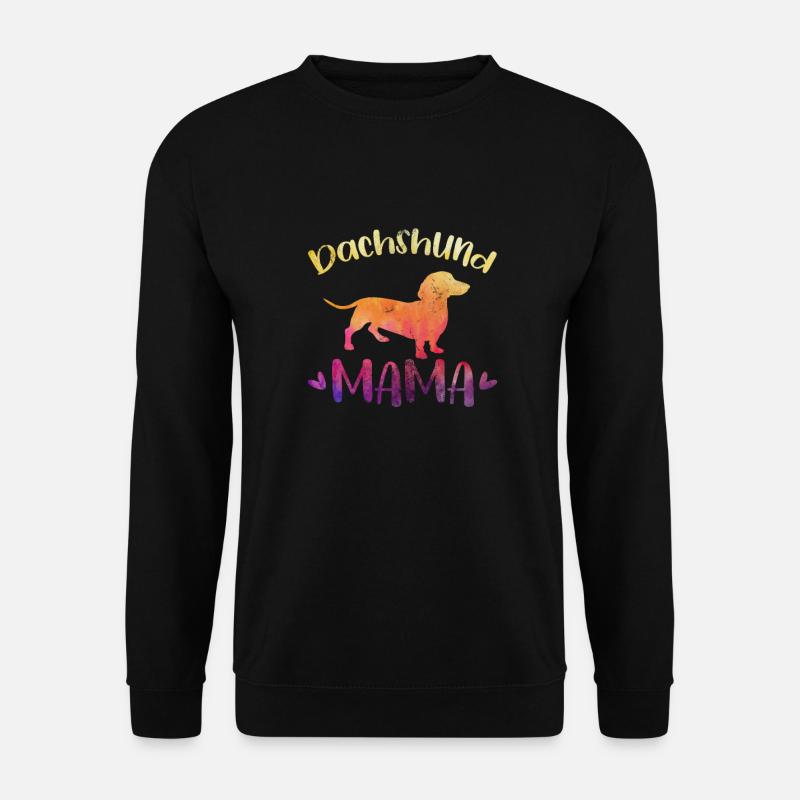Teckel Maman - Sweat-shirt Unisexe - noir