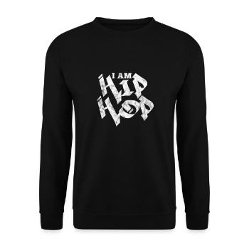 Hip Hop - Unisex Pullover - Schwarz - Vorne - Alina (178cm) & Michal (187cm)