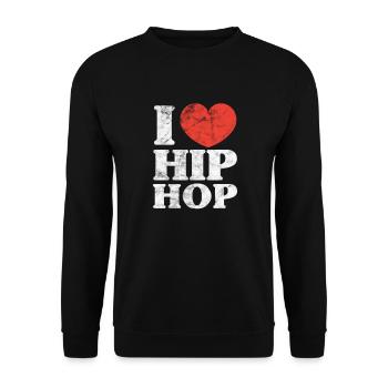 Hip Hop - Unisex Pullover - Schwarz - Vorne - Alina (178cm) & Michal (187cm)