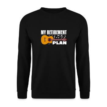 Retraite Guitariste Pension Pension Cadeau de retraité - Sweat-shirt Unisexe - noir - Devant - Alina (178cm) & Michal (187cm)