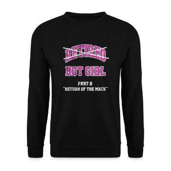Retirement - Unisex Sweatshirt - black - Front - Alina (178cm) & Michal (187cm)