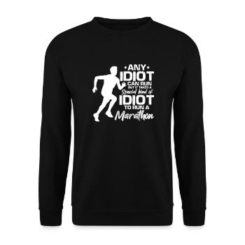 Courir - Sweat-shirt Unisexe - noir - Devant - Alina (178cm) & Michal (187cm)
