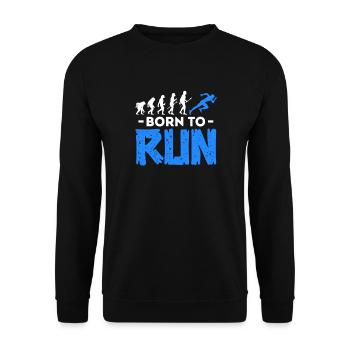 Courir - Sweat-shirt Unisexe - noir - Devant - Alina (178cm) & Michal (187cm)