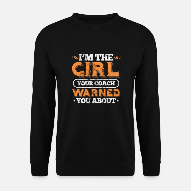 Fille de softball - Sweat-shirt Unisexe - noir