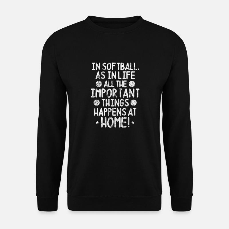 Softball - Unisex Pullover - Schwarz