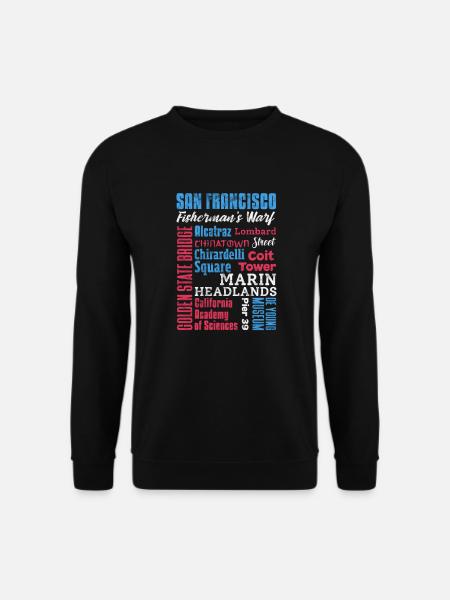 San Francisco Golden Gate Kalifornien Geschenk - Unisex Pullover - Schwarz
