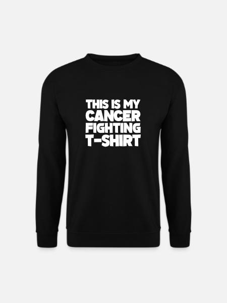 Krebs Krank Krankheit Kampf Geschenk - Unisex Pullover - Schwarz