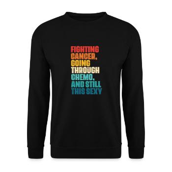 Cancer Maladie Maladie Combattre Cadeau - Sweat-shirt Unisexe - noir - Devant - Alina (178cm) & Michal (187cm)