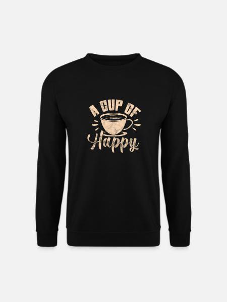Kaffee - Unisex Pullover - Schwarz