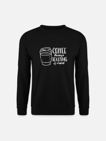 Kaffee - Unisex Pullover - Schwarz