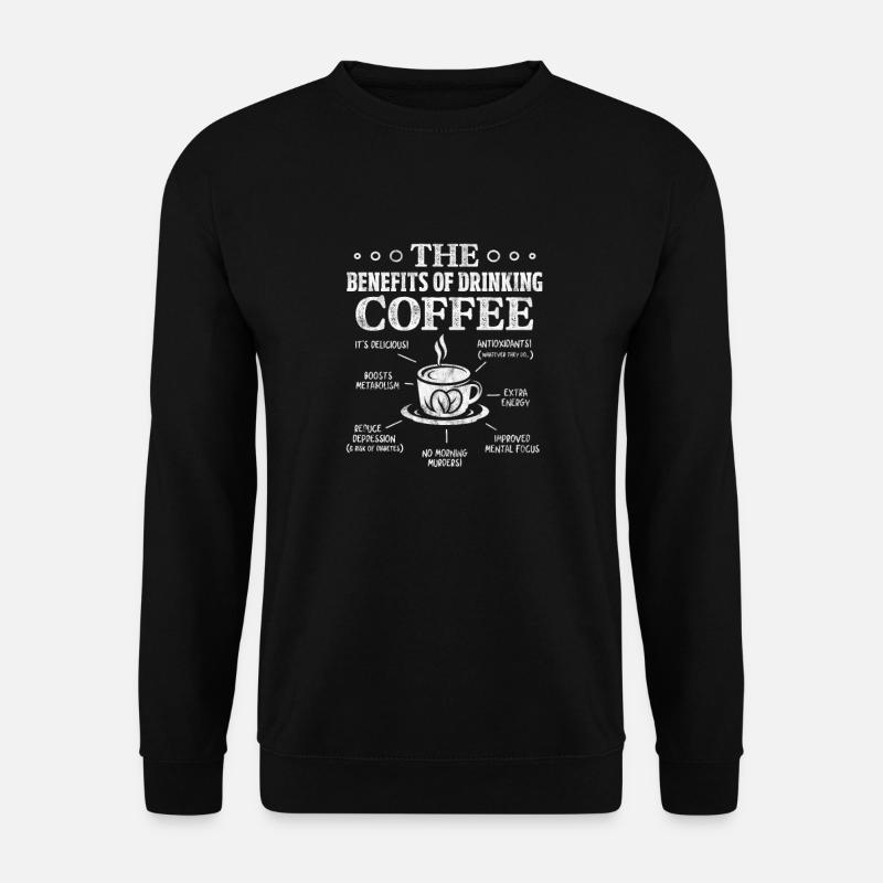 Kaffee - Unisex Pullover - Schwarz