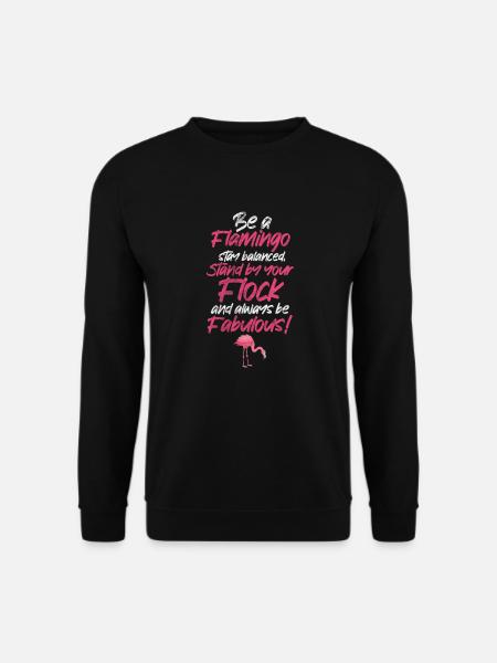 Flamingo - Unisex Sweatshirt - black