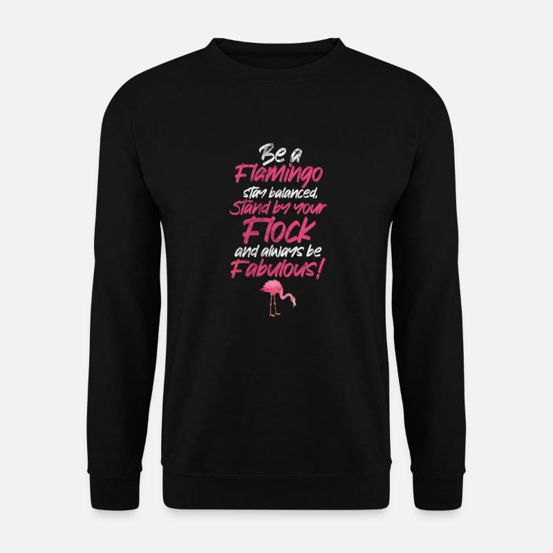 Flamingo - Unisex Sweatshirt - black