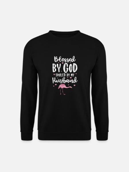 Flamingo God Husband - Unisex Sweatshirt - black