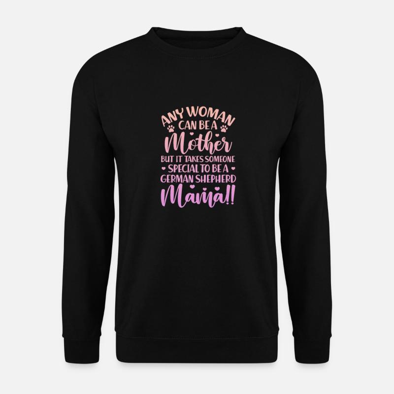 Deutscher Schäferhund Mutter - Unisex Pullover - Schwarz