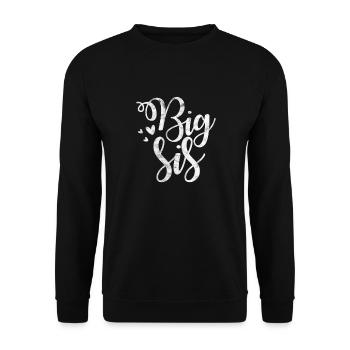 Grande sœur Frère frères et sœurs Cadeau - Sweat-shirt Unisexe - noir - Devant - Alina (178cm) & Michal (187cm)