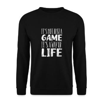 Softball - Unisex Pullover - Schwarz - Vorne - Alina (178cm) & Michal (187cm)