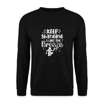 Softball - Sweat-shirt Unisexe - noir - Devant - Alina (178cm) & Michal (187cm)