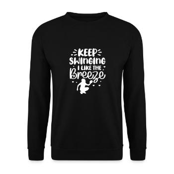 Softball Player Baseball Sport Pitcher Gift - Unisex Sweatshirt - black - Front - Alina (178cm) & Michal (187cm)