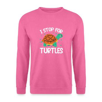 Tortue Tortue Sea Créatures marines Cadeau - Sweat-shirt Unisexe - rose - Devant