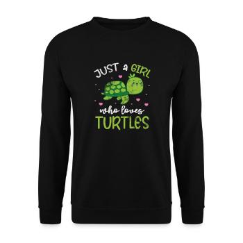 Tortue - Sweat-shirt Unisexe - noir - Devant - Alina (178cm) & Michal (187cm)
