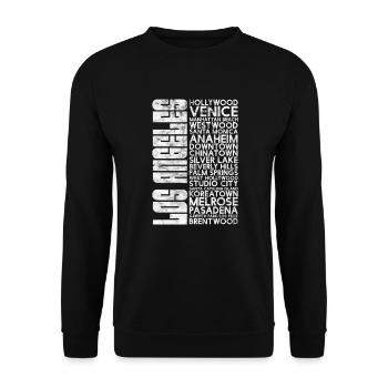 California USA Holidays America Cadeau - Sweat-shirt Unisexe - noir - Devant - Alina (178cm) & Michal (187cm)