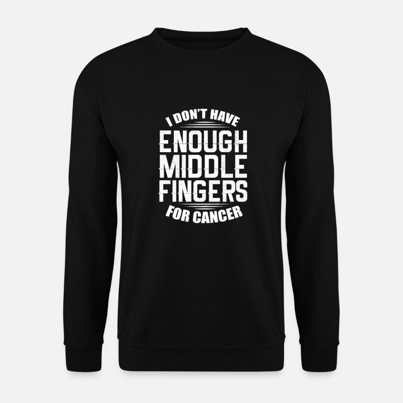 Krebs Krank Krankheit Kampf Geschenk - Unisex Pullover - Schwarz