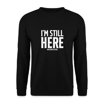 Cancer Maladie Maladie Combattre Cadeau - Sweat-shirt Unisexe - noir - Devant - Alina (178cm) & Michal (187cm)
