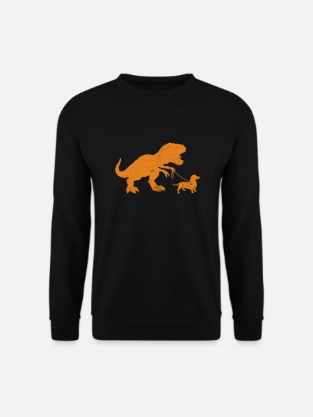 Teckel T-Rex - Sweat-shirt Unisexe - noir