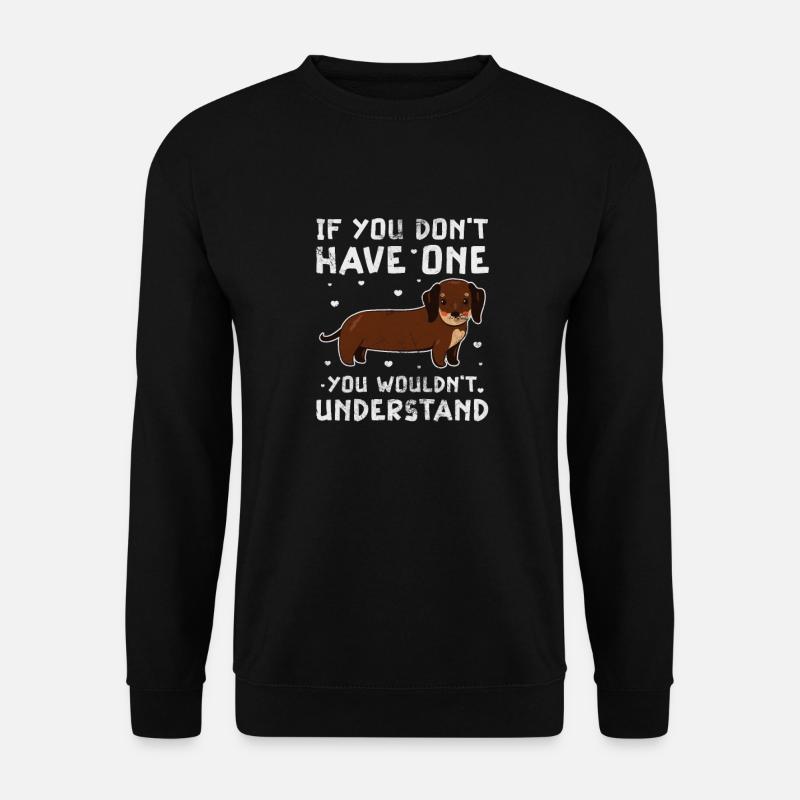 Dackel - Unisex Pullover - Schwarz