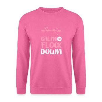 Flamant - Sweat-shirt Unisexe - rose - Devant