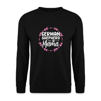 Mère Berger Allemand - Sweat-shirt Unisexe - noir - Devant - Alina (178cm) & Michal (187cm)