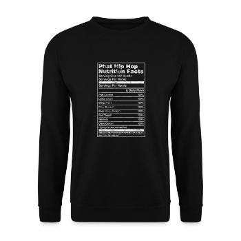 Hip Hop - Unisex Pullover - Schwarz - Vorne - Alina (178cm) & Michal (187cm)