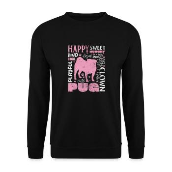 Carlin - Sweat-shirt Unisexe - noir - Devant - Alina (178cm) & Michal (187cm)