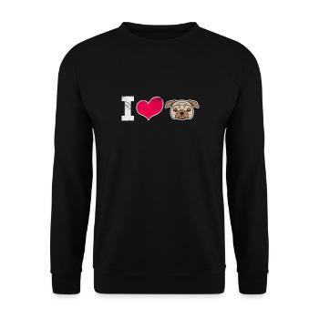Carlin - Sweat-shirt Unisexe - noir - Devant - Alina (178cm) & Michal (187cm)
