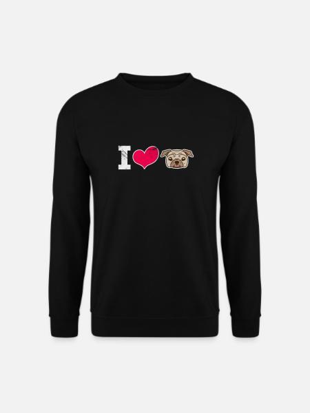Pug - Unisex Sweatshirt - black