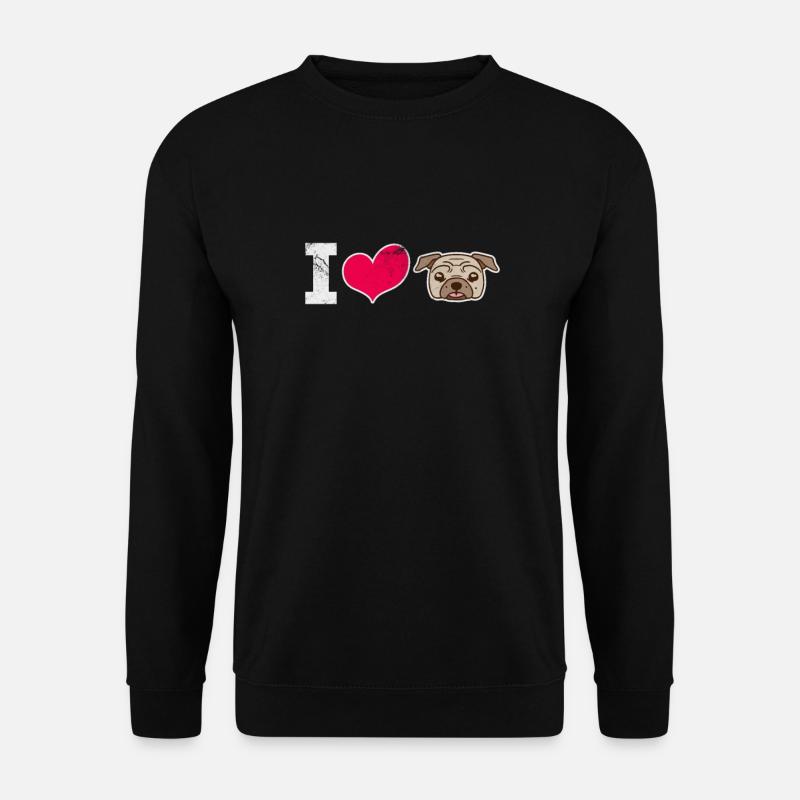 Pug - Unisex Sweatshirt - black