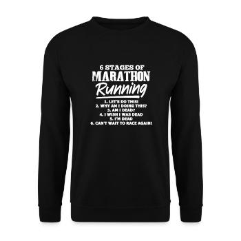 Courir - Sweat-shirt Unisexe - noir - Devant - Alina (178cm) & Michal (187cm)