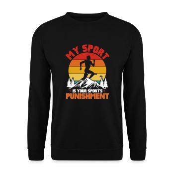 Courir - Sweat-shirt Unisexe - noir - Devant - Alina (178cm) & Michal (187cm)