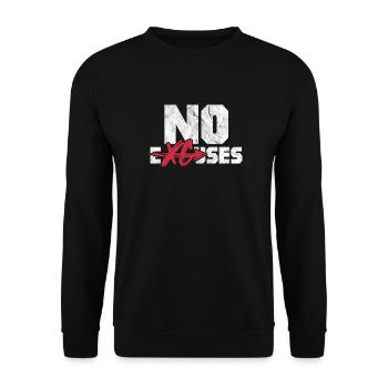 Running Runner Jogging Jogging Runner Cadeau - Sweat-shirt Unisexe - noir - Devant - Alina (178cm) & Michal (187cm)