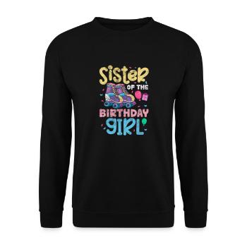 Soeur Frère Frères et sœurs Cadeau de famille - Sweat-shirt Unisexe - noir - Devant - Alina (178cm) & Michal (187cm)